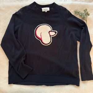 3.1 Phillip Lim | EUC - Poodle Crew Neck Sweater - Size XS - Navy